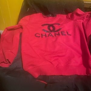 Children’s red girl sweater.